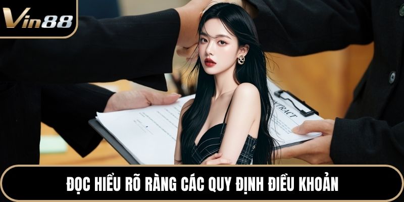 Đọc hiểu rõ ràng các quy định điều khoản